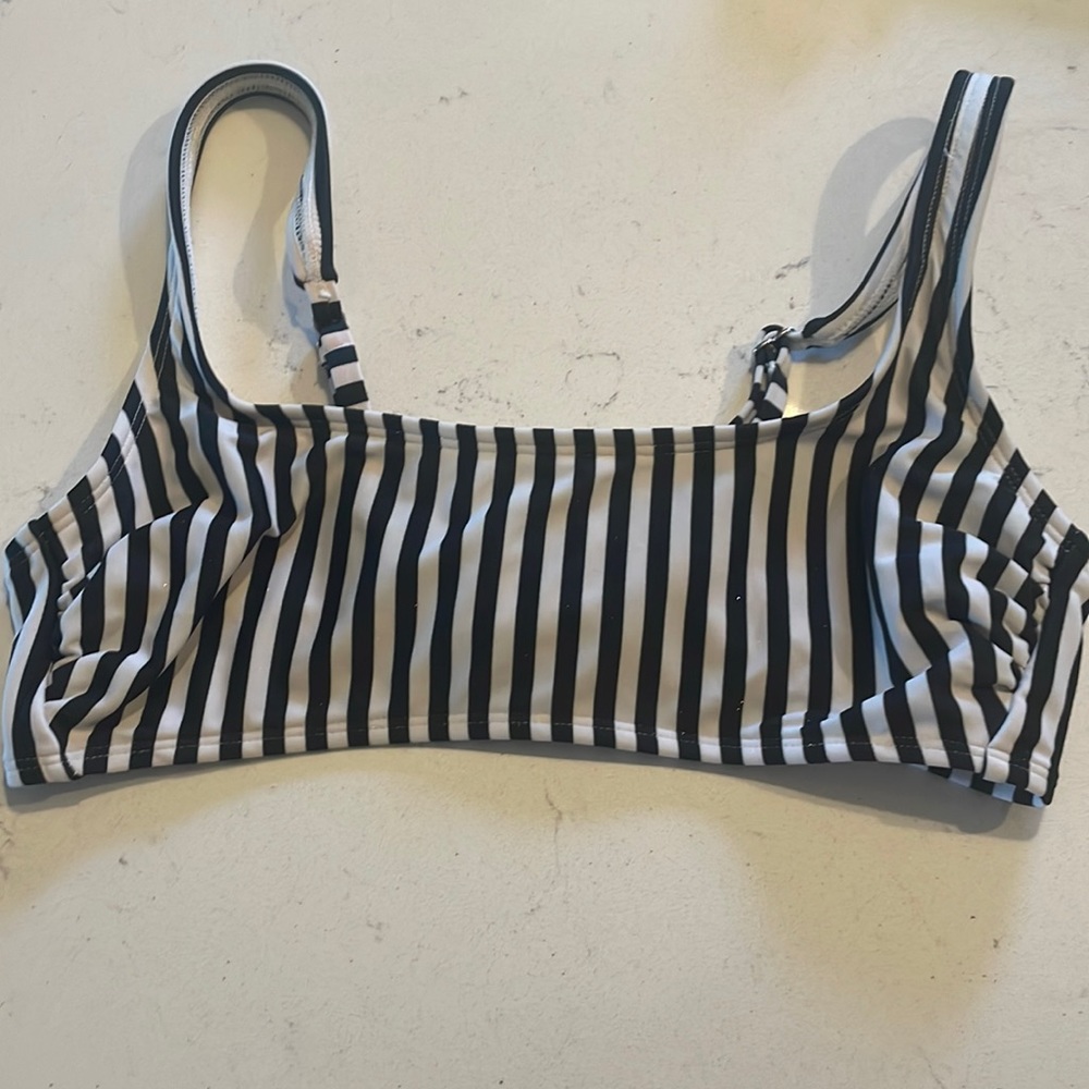 Black and white Xhileration swimsuit top